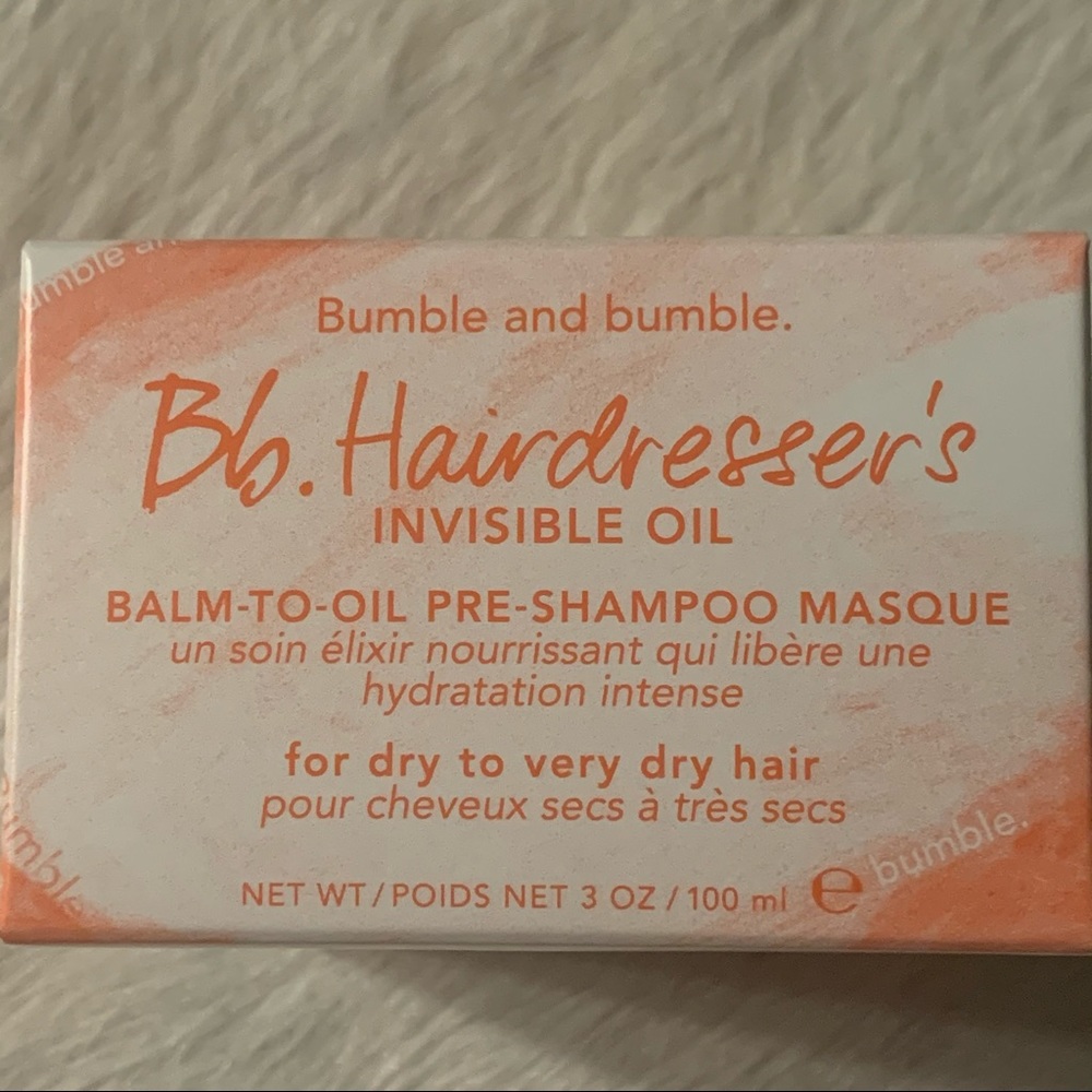 Bumble&bumble balm to oil pre shampoo masque